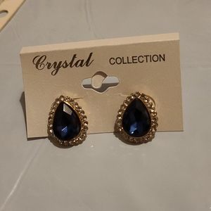 Fashion blue drop earrings